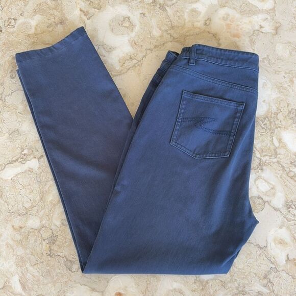 Saint James Patricia Medium Blue Stretch Denim Pants - Picture 9 of 16